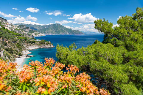 Conca dei Marini on the Amalfi Coast, Italy