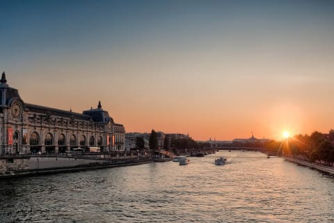 Musée d’Orsay on the Seine River in Paris, France