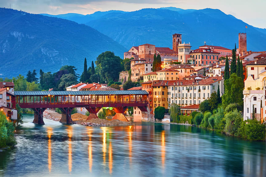 Ponte degli Alpini in Bassano del Grappa, Italy