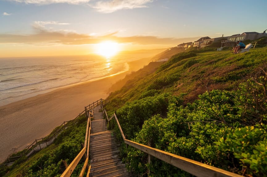 Wilderness Beach, on the Garden Route, in Wilderness, South Africa