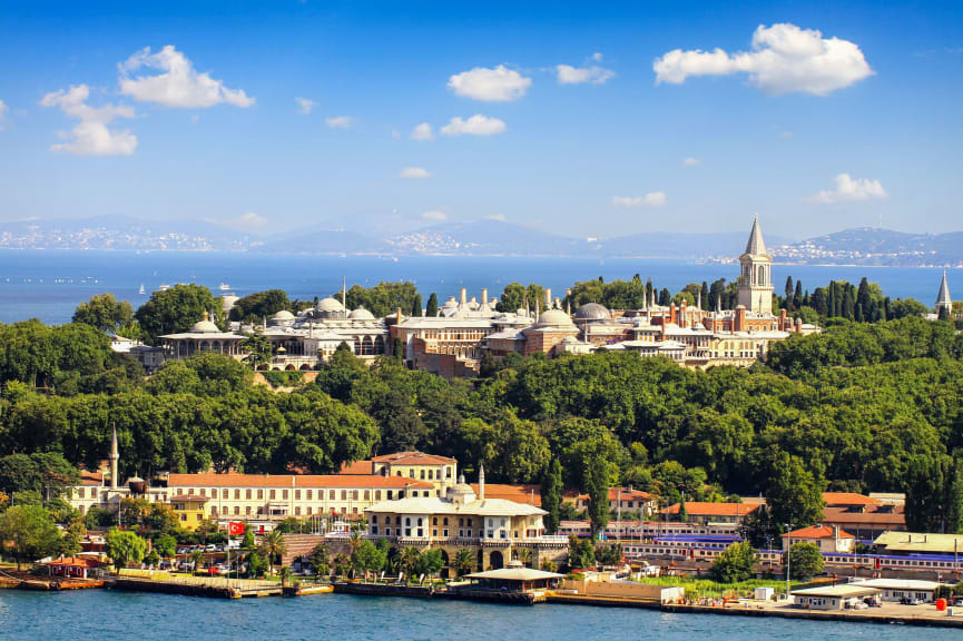 View of Topkapi Palace in Istanbul, Turkey