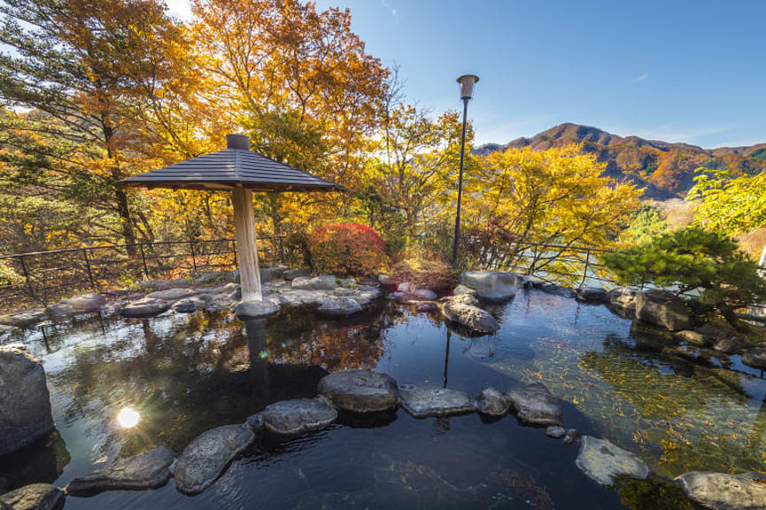 Japanese osen during autumn