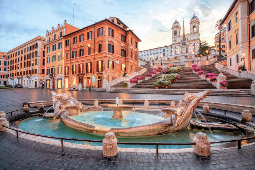 Spanish Steps in Rome, Italy