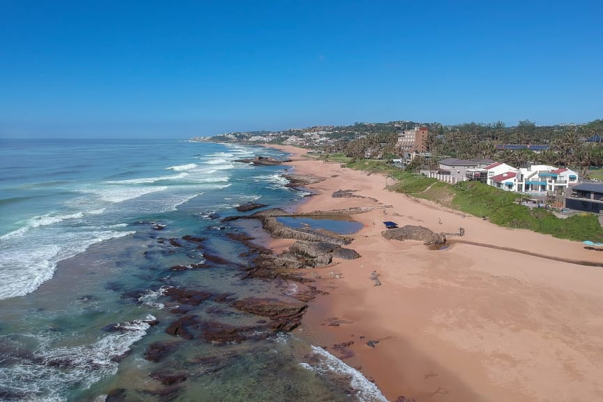 Tiffanys and Salt Rock Beaches on the Dolphin Coast, South Africa 