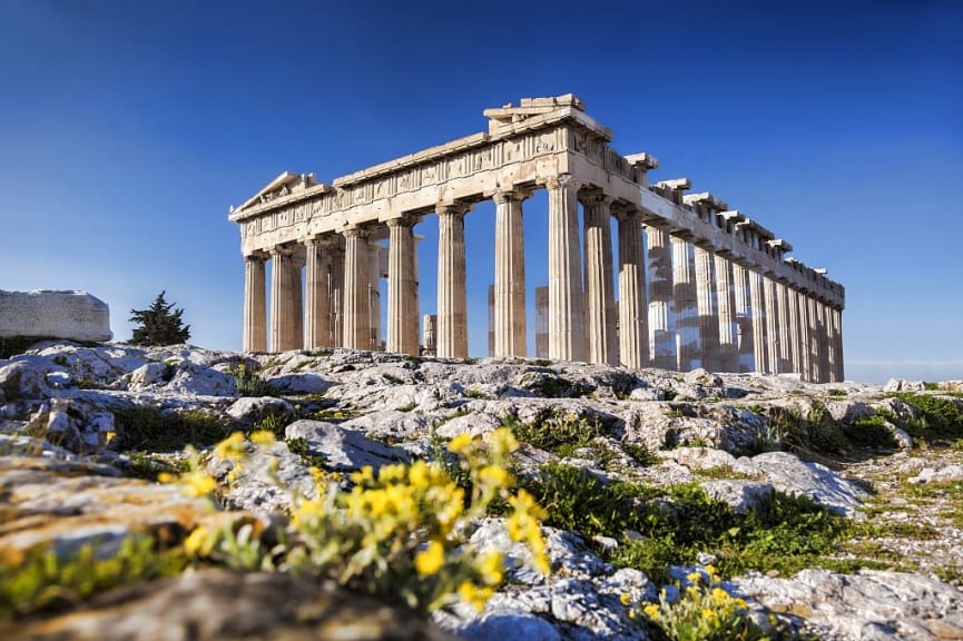 Parthenon temple on the Acropolis in Athens, Greece