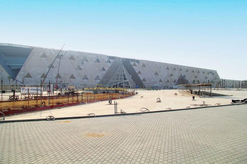 Grand Egyptian Museum under construction in Giza, Egypt