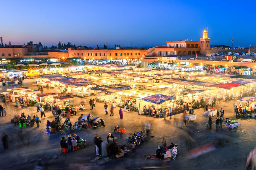 Main square of Marrakech - Jemaa El Fna