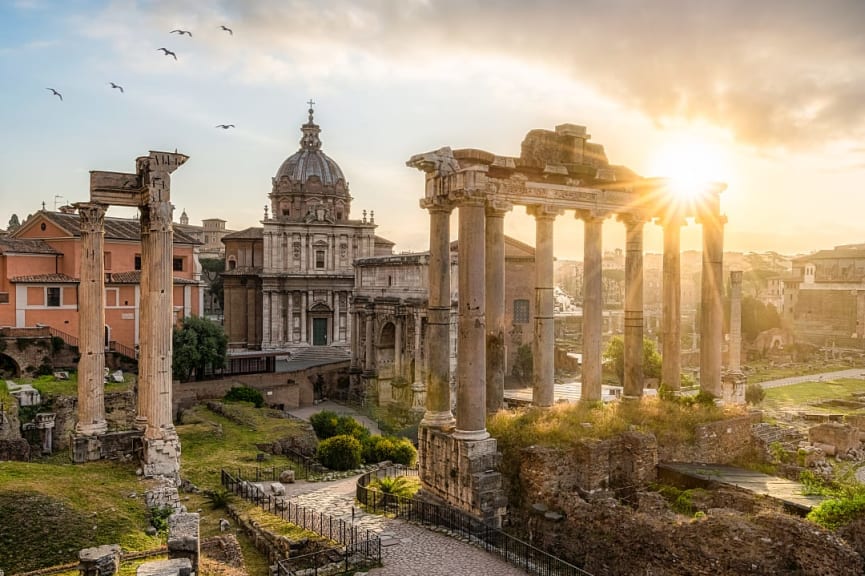 The Roman Forum in Rome, Italy