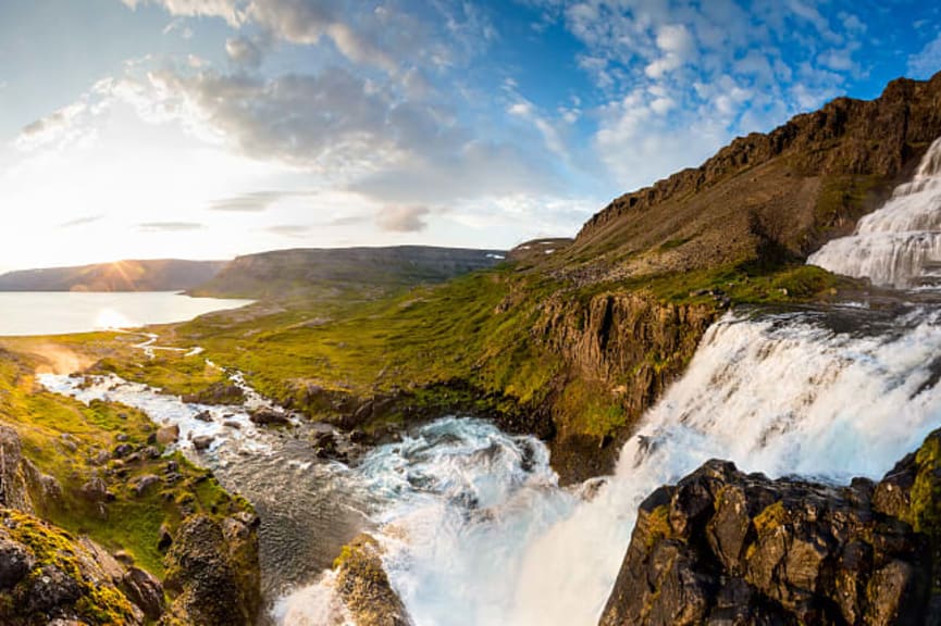 Dunjandi (Fjallfoss) in Westfjords region of  Iceland 