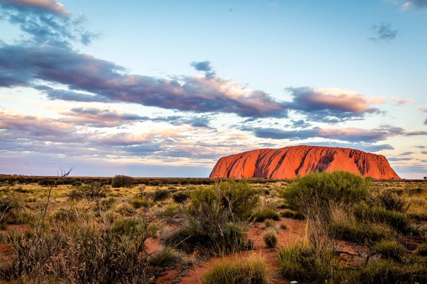 Uluru, Ayers Rock, in Australia's Northern Territory