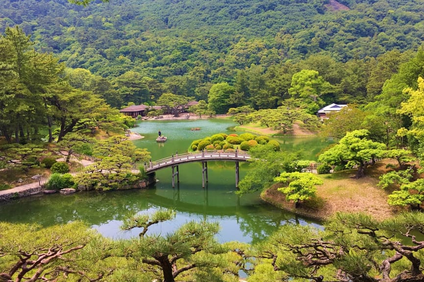 Ritsurin Garden in Shikoku, Japan