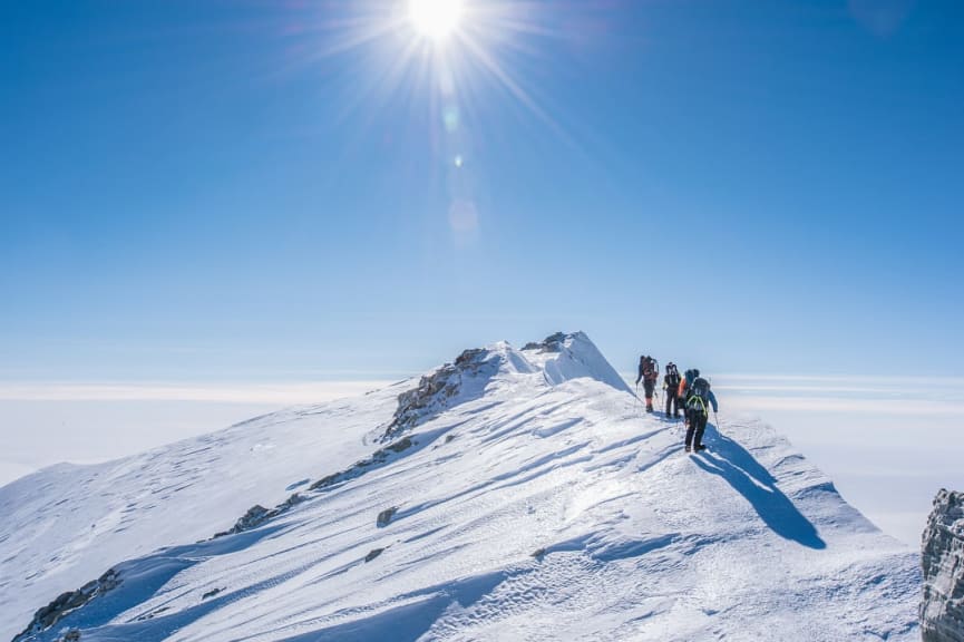 Trekking Vinson Massif in Antarctica