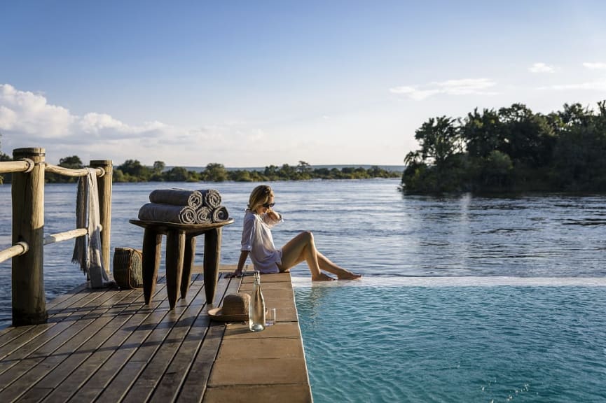 Pool at Santuary Sussi & Chuma in Zambia.