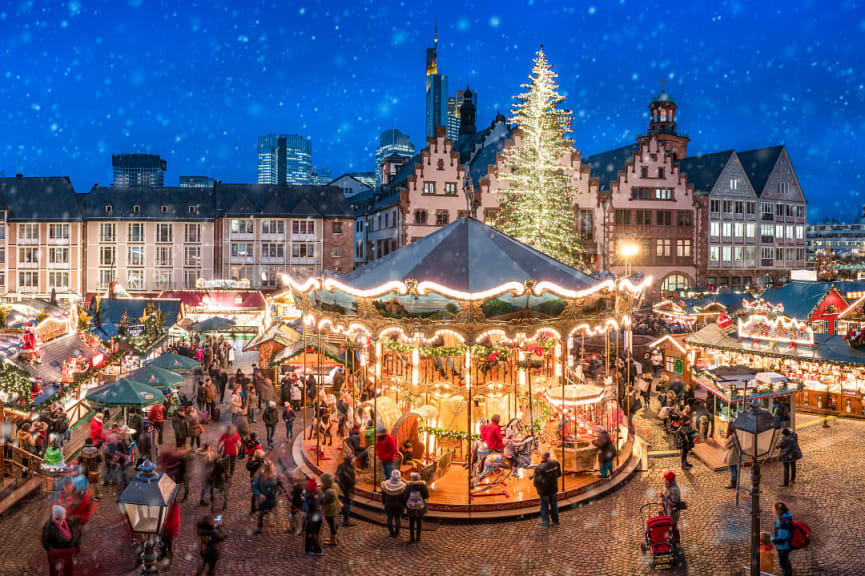 Christmas Market in Frankfurt, Germany