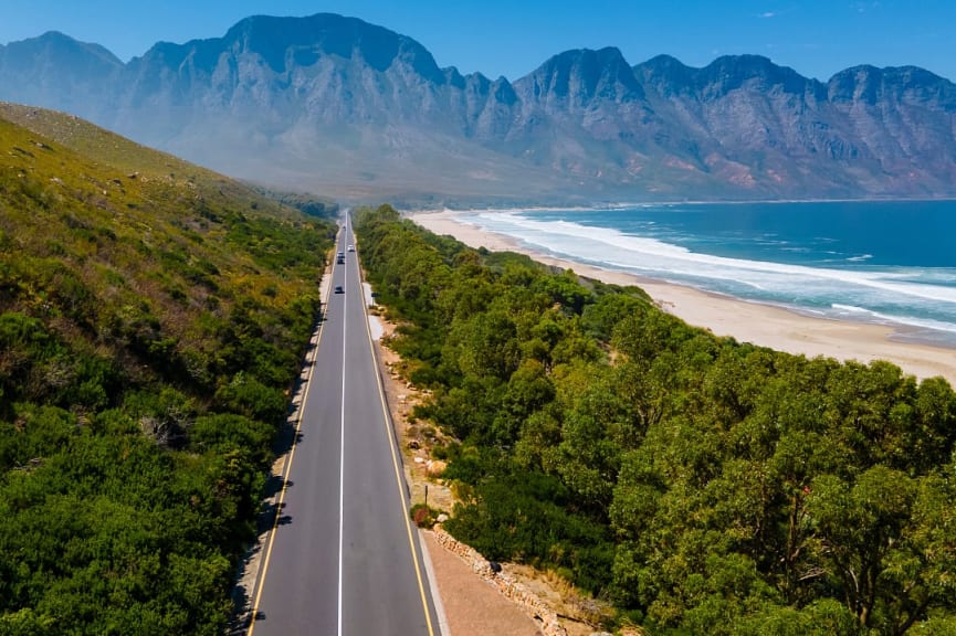 View of Kogelbay beach on The Garden Route, Cape Town, South Africa