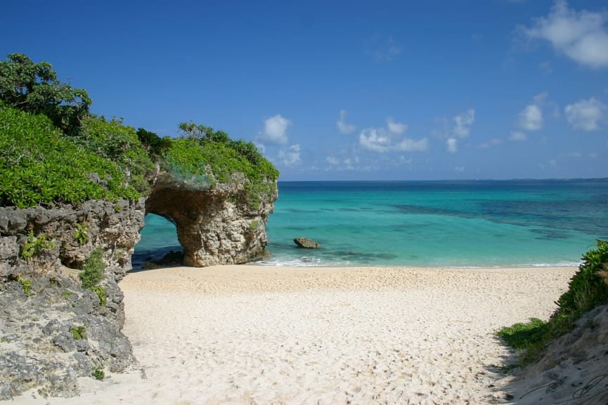 Sunayama Beach on Miyako Island, Japan