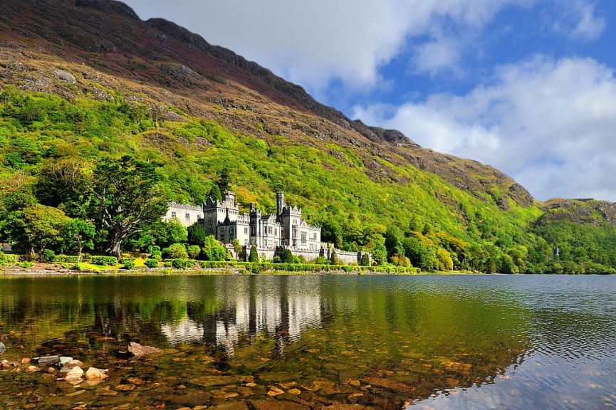 Kylemore Abbey in Connemara Count, Ireland