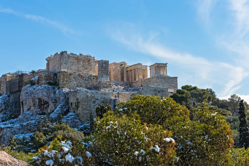 The Acropolis in Athens, Greece