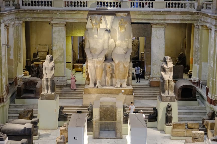 Inside the Egyptian Museum in Cairo