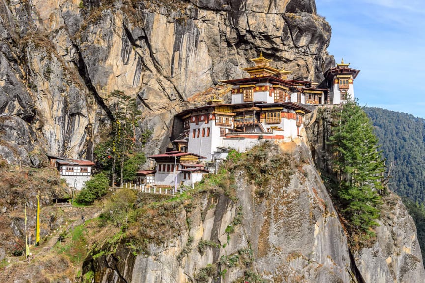 Paro Taktsang, Tiger's Nest Monastery, in Bhutan