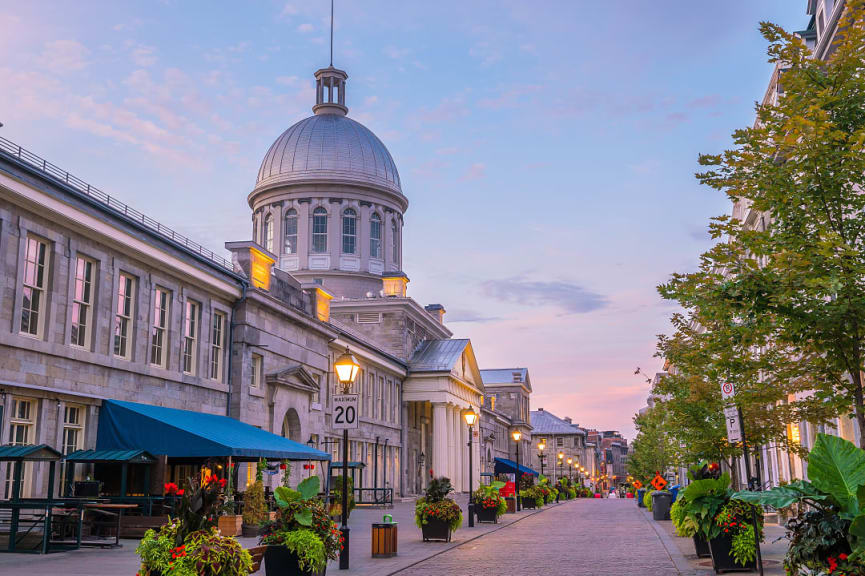 Old Town in Montreal, Canada