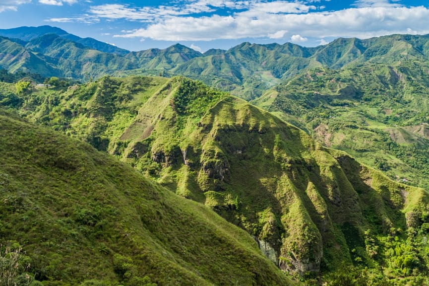 Tierradentro valley in Colombia