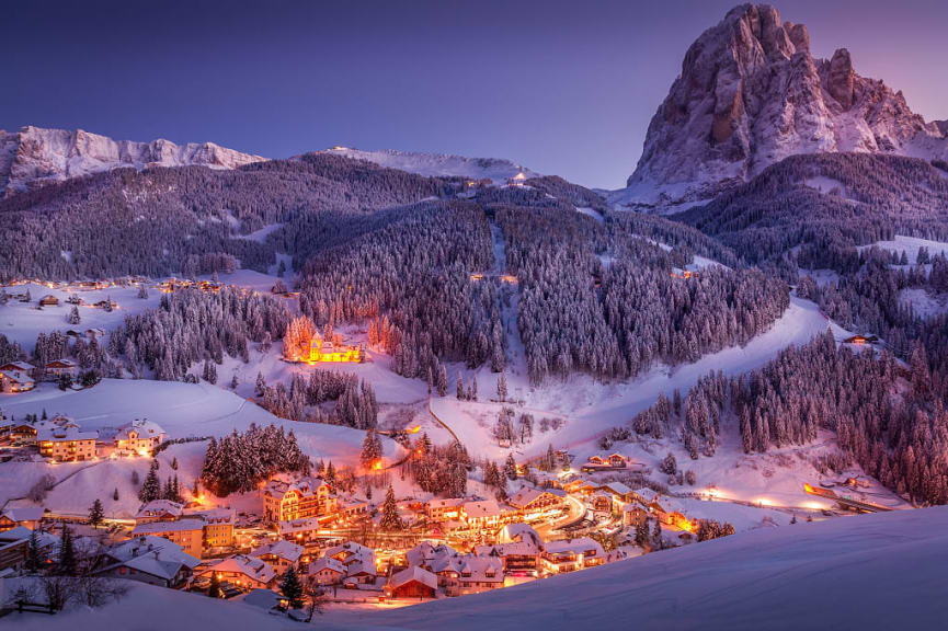 Val Gardena in the Dolomites