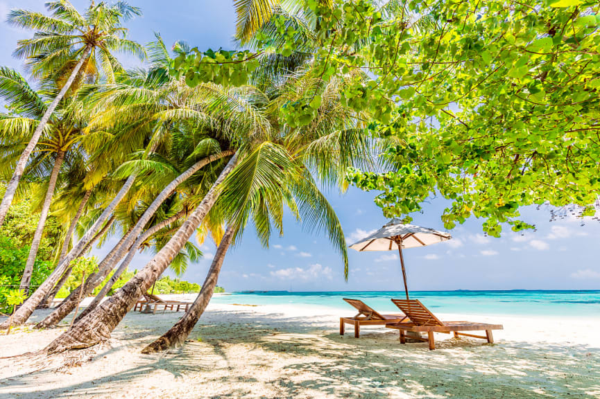 Beautiful ocean view in Fiji