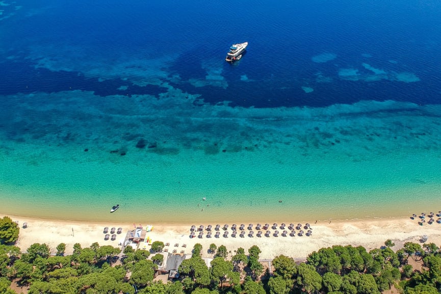 Koukounaries Beach, Skiathos. Greece 