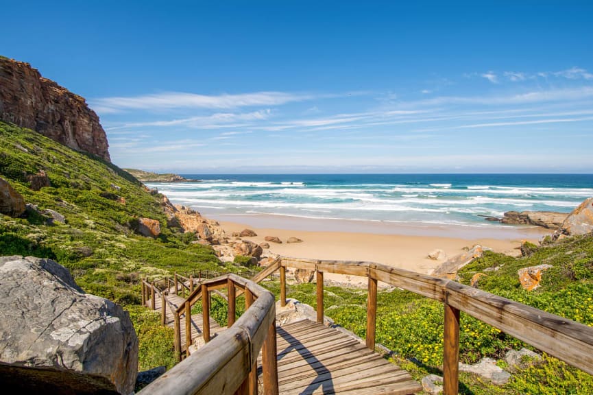 Beach in the Plettenberg Bay in South Africa