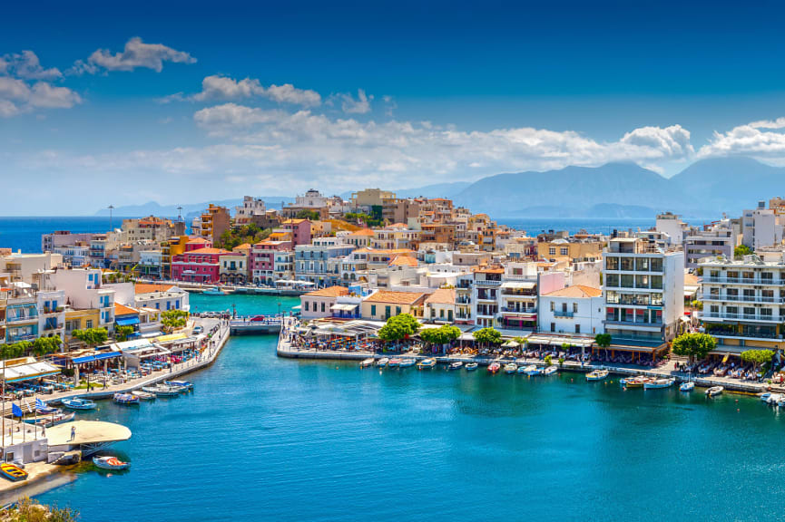 Agios Nikolaos on Crete island, Greece