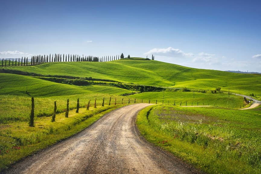 Monteroni d'Arabia in Tuscany, Italy