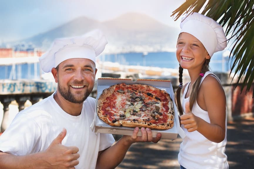 Pizza making class in Naples, Italy