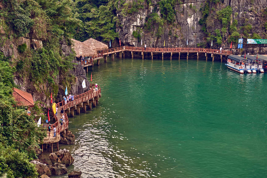 Sung Sot Cave in Ha Long Bay, Vietnam