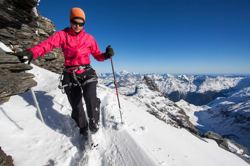 Winter treking in New Zealand