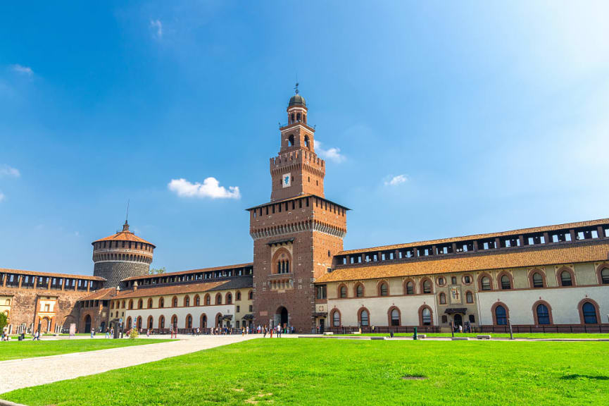 Castello Sforzesco in Milan, Italy