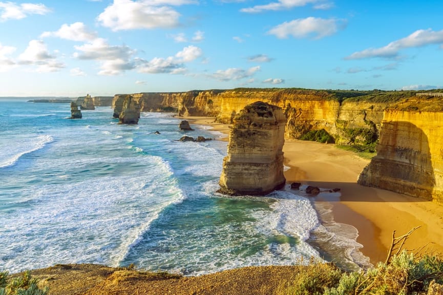 Twelve Apostles along the Great Ocean Walk in Victoria, Australia