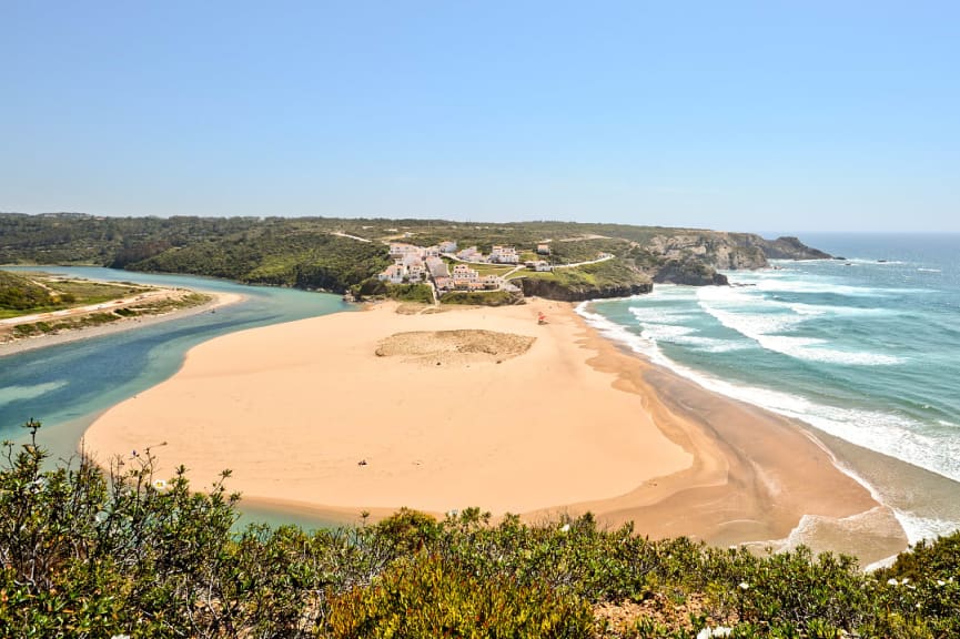 Praia de Odeceixe in Algarve, Portugal