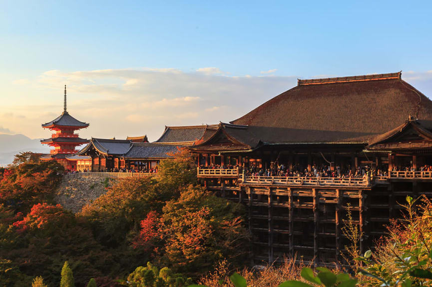 Kiyomizu Temple in Kyoto, Japan