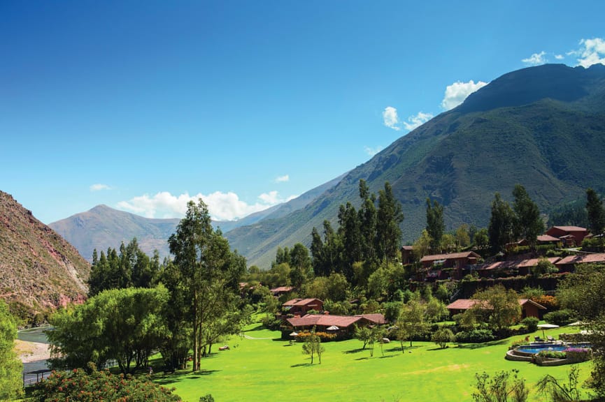 Luxury accommodations at Rio Sagrado, a Belmond hotel, in Peru's Sacred Valley