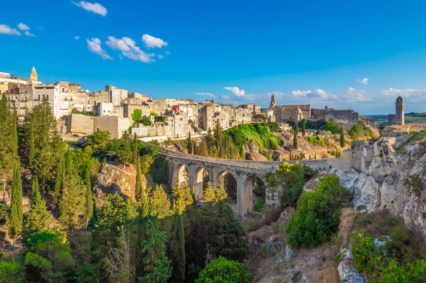 Gravina town in Puglia, Italy