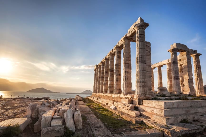 Poseidon Temple in Athens, Greece.