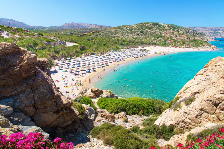 Vai Beach in Crete, Greece