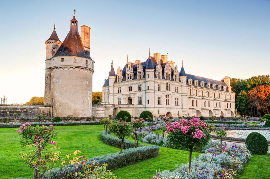 Chateau de Chenonceau in Loire Valley, France