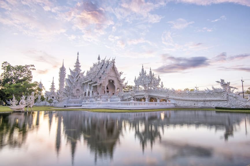 The White Temple, Wat Rong Ku, in Chiang Rai, Thailand