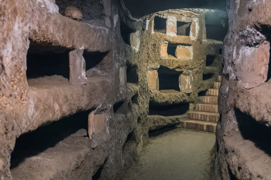 The Catacombs of Rome in Italy