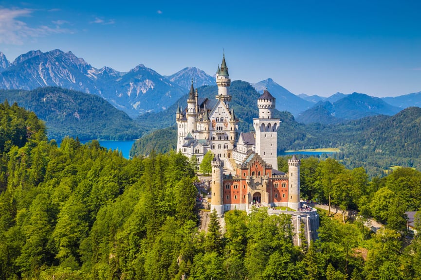 Neuschwanstein Castle in Schwangau, Germany