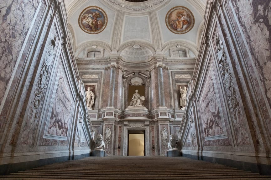 Stairway in the Royal Palace of Caserta