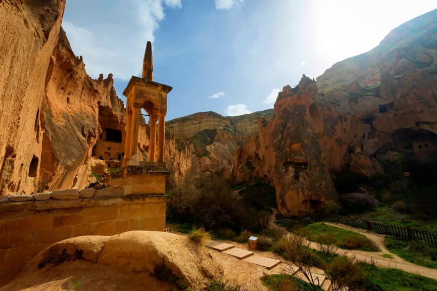 Zelve Open Air Museum in Cappadocia, Turkey