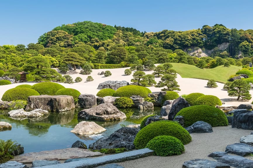 Zen garden at the Adachi Museum of Art in Yasugi, Japan